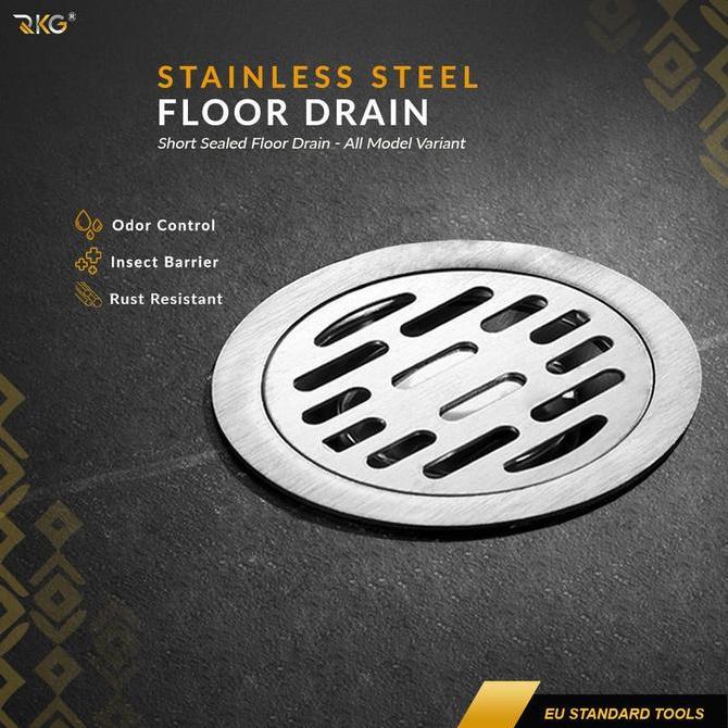 Saringan Got Bulat 10 Cm Stainless Steel Floor Drain