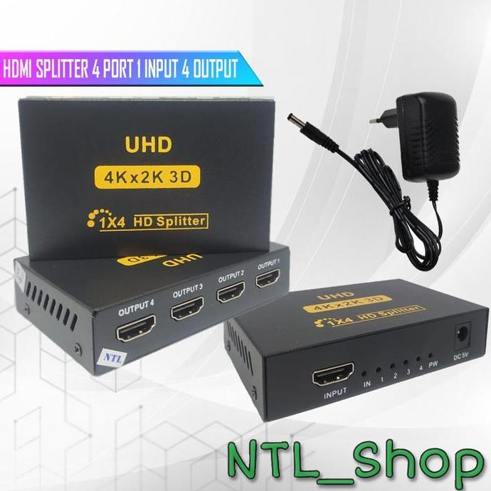 TERMURAH - SPLITER HDMI 4 PORT 1 INPUT 4 OUTPUT - Splitter HDMI 4 Port