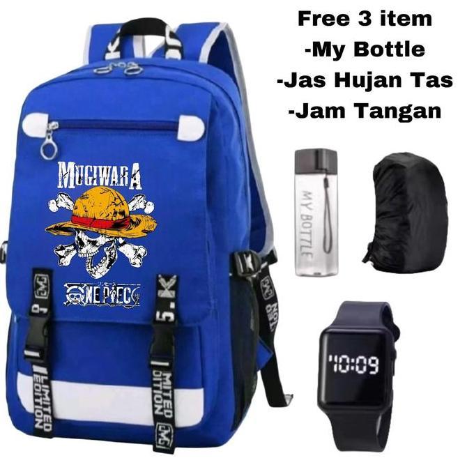 Tas ransel One Piece-Tas anime One Piece-Tas ransel Mugiwara-Backpack anime Luffy-Tas anime bajak la