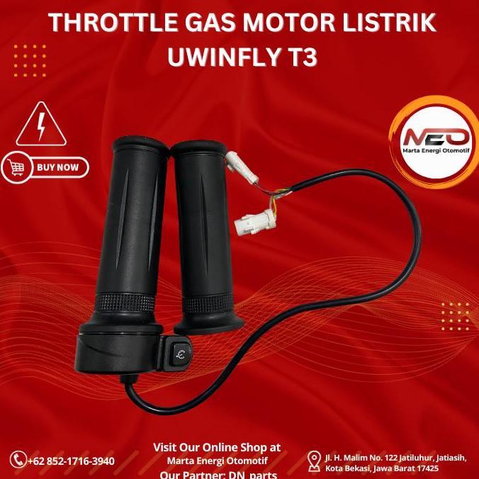 THROTTLE GAS MOTOR LISTRIK UWINFLY T3 & T3S ORIGINAL ASLI PABRIK ORIGINAL DAN TERPERCAYA