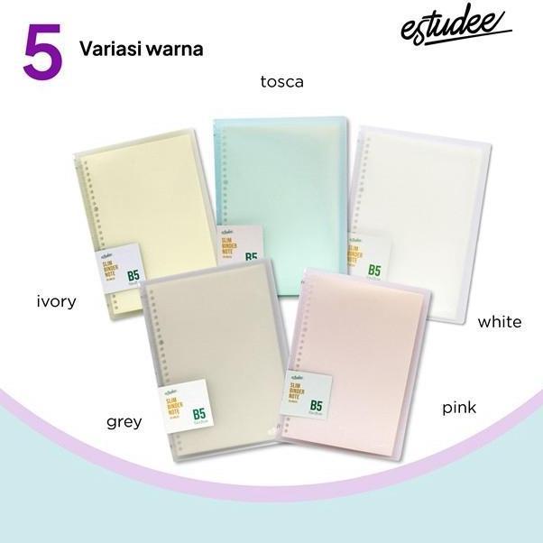 Estudee Slim Binder Note B5 Pink