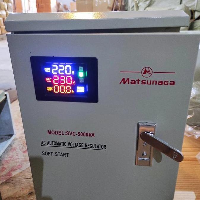 TERBARU - Stavol Matsunaga Digital 5000watt Stabilizer Matsunaga Digital 5000Va
