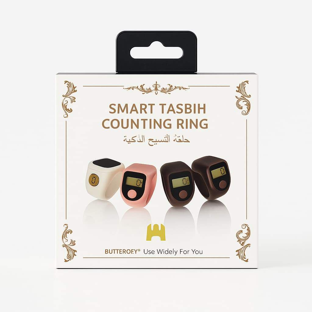 Smart Tasbih Ring Digital Counter LED – Cincin Penghitung Dzikir Modern Praktis & Rechargeable