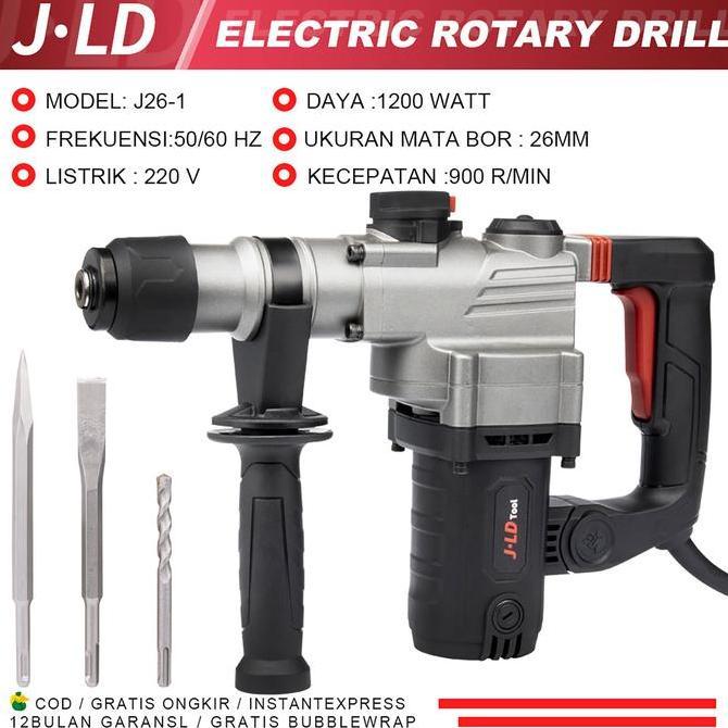 JLD Mesin Bor Bobok Beton Rottary Hammer Drill 26-1 Rotary Hammer Mesin Bobok BETON TEMBOK LISTRIK R