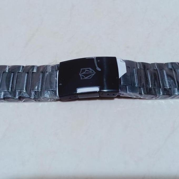 STRAP RANTAI JAM TANGAN EXPEDITION E6636 E 6636 E6639 STAINLESS BLACK STEEL