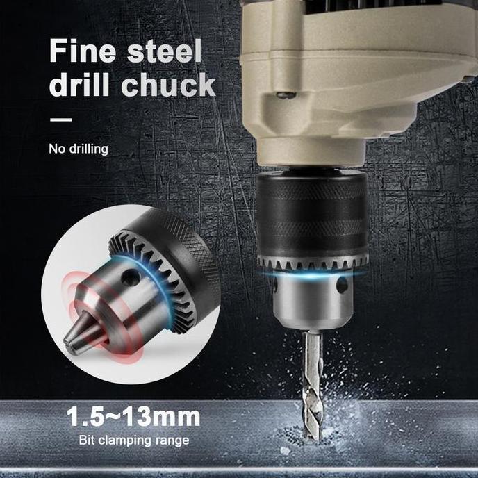 JLD Mesin Bor Listrik 1m Bolak Balik Electric Drill 480W Mesin bor Murah Bor Beton Kayu Besi Tembok 