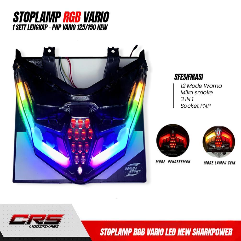 STOPLAMP RGB VARIO LAMPU BELAKANG VARIO 125 150 NEW STOPLAMP SENJA PUTIH VARIO STOPLAMP RUNING VARIO