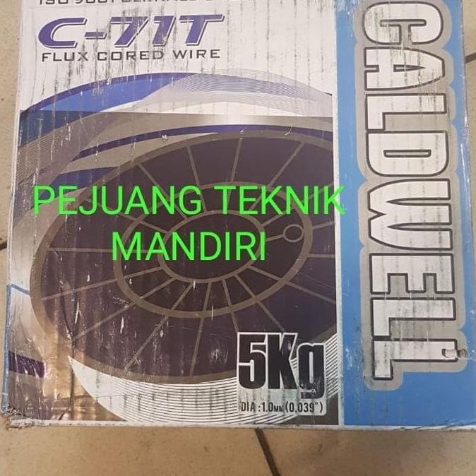 JUHNDE MIG WIRE FLUX CORE E71T 1MM KAWAT LAS CO FLUX CORE 1 MM TANPA GAS