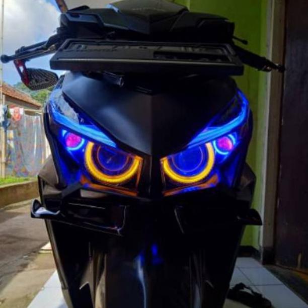Lampu Projie HID Vario 125/150 L Custom Headlamp Vario 2015/2017 Projie HID Alis Running Komplit