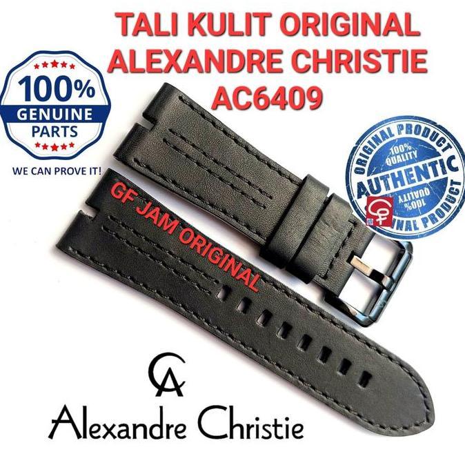 STRAP KULIT TALI JAM TANGAN ALEXANDER CHRISTIE AC6409 AC 6409 ORIGINAL