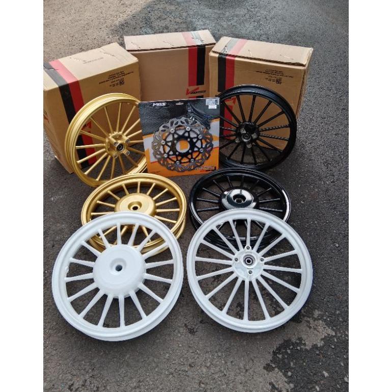 VELG RACING/PELEK MOTOR V ROSSI SPRINT ANDROMEDA PALANG 16 ANDONG+PIRINGAN BEAT KARBU|BEAT 2015|BEAT