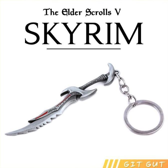 Keychain Gantungan Kunci Skyrim Daedric Sword Skyrim