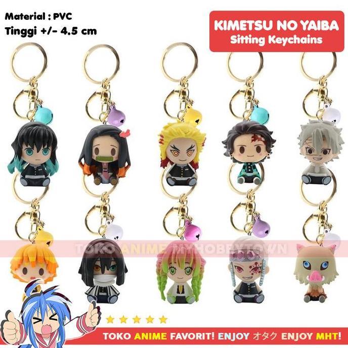 Gantungan Kunci Figure Anime Chibi Kimetsu no Yaiba Demon Slayer