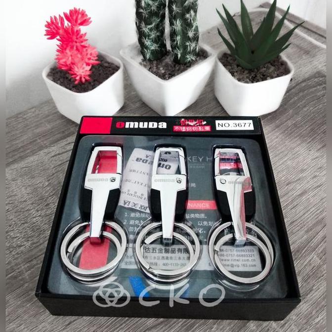 Gantungan kunci OMUDA untuk mobil/motor Cantolan berbahan Titanium