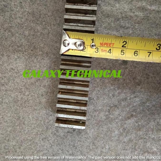 Rack Gear rel besi L 25mm eretan mesin bubut L5 L5A lathe L-5 L-5A