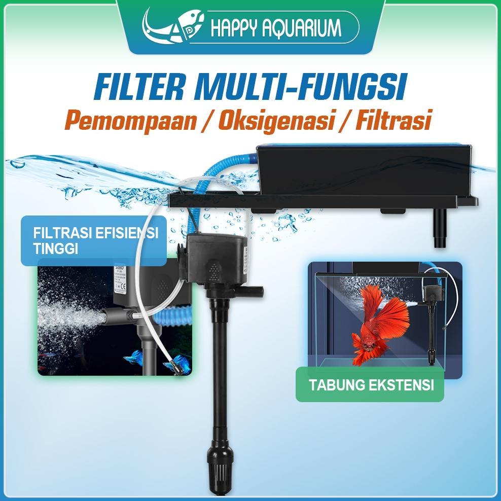kuniw mart - Filter Pompa Komplit Top Filter Box Aquarium 3 In 1 AKUARIUM TOP FILTER (BOX LEBIH BESA
