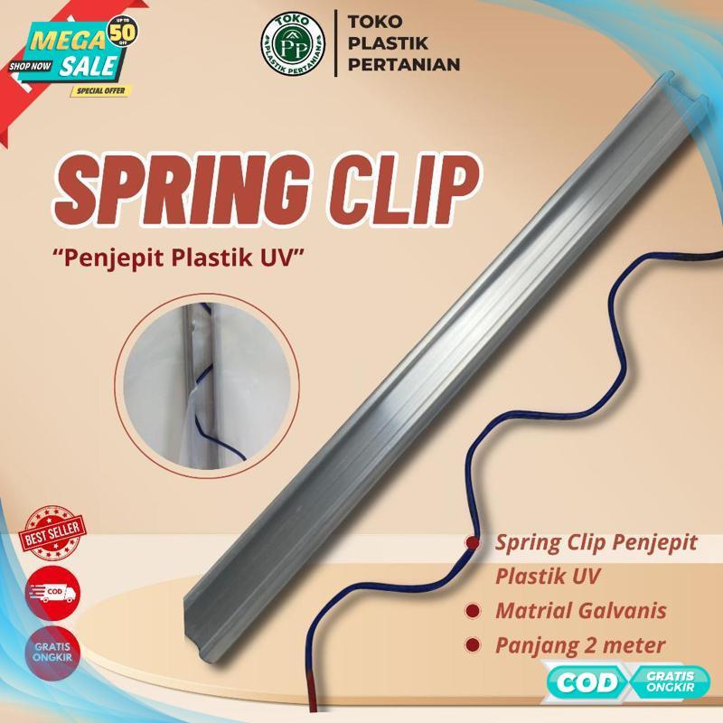 Terbaik Spring Clip 2 Meter Alat Penjepit Plastik UV Green House Klip Hidroponik/Clip Spring Wire 2 