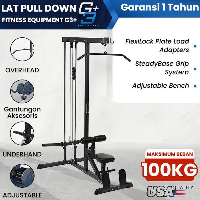 Promo Pull Down Alat Fitness Pull Down Crossover Rowing Alat Fitness Multifungsi COD