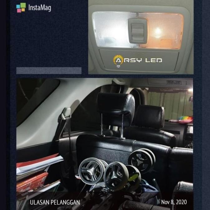 LED Lampu Plafon Kabin Mobil Rush Terios LED isi 4 Extrime Bright