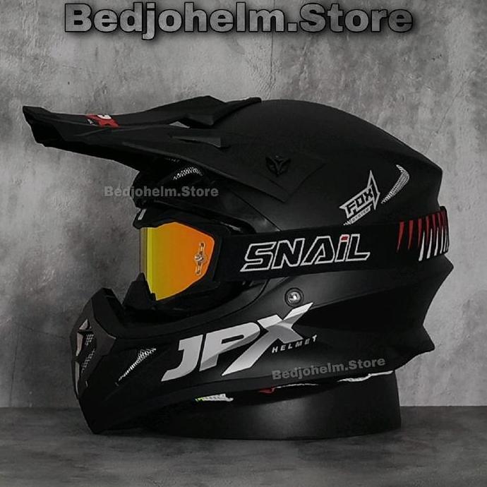 Helm Jpx Cross Helm Ganteng Helm Full Face Cowok Keren Cocok Untuk Motor KLX CRF Motocross HM