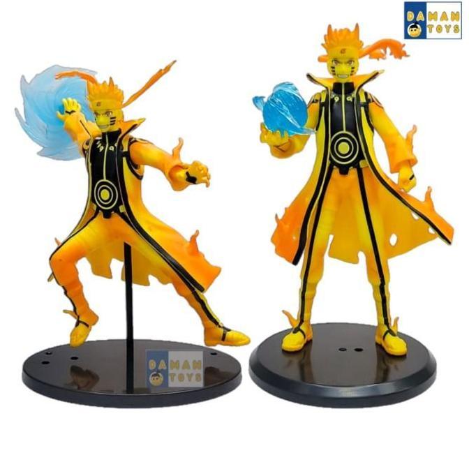 Action Figure Naruto Kyubi Biju Mode Rasengan Six Pats Rikudo