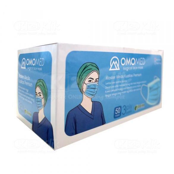 Promo Omomed Masker Earloop 1 Box Isi 50 (per Dos) Diskon