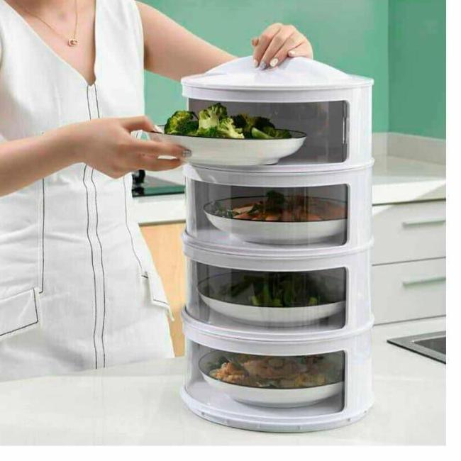 HARGA DISC - Rak Tempat Penyimpanan Makanan Masakan Sayur , Snack , Buah Susun 4