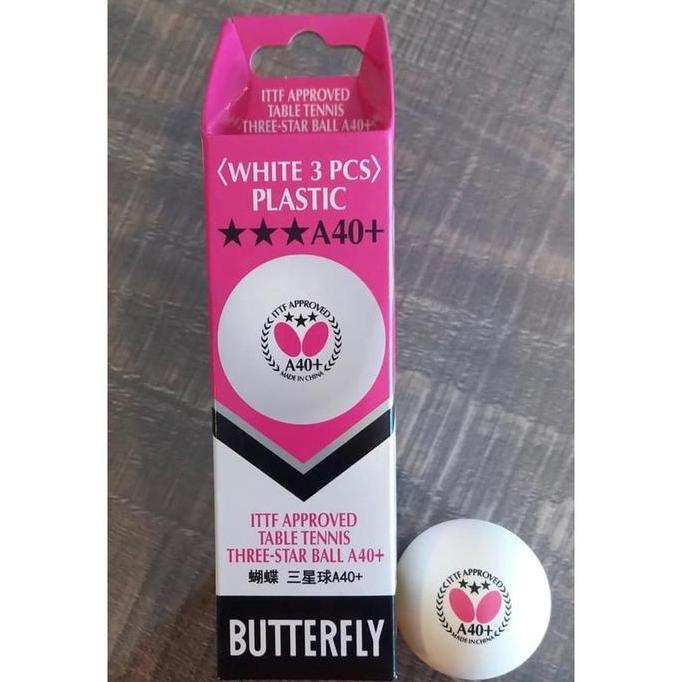 BOLA PINGPONG BUTTERFLY ORIGINAL A40+ BOLA TENIS MEJA STAR 3