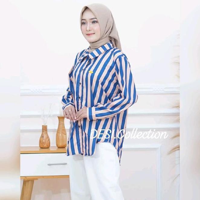 Atasan Salur Jumbo Ld 125 Katun Motif