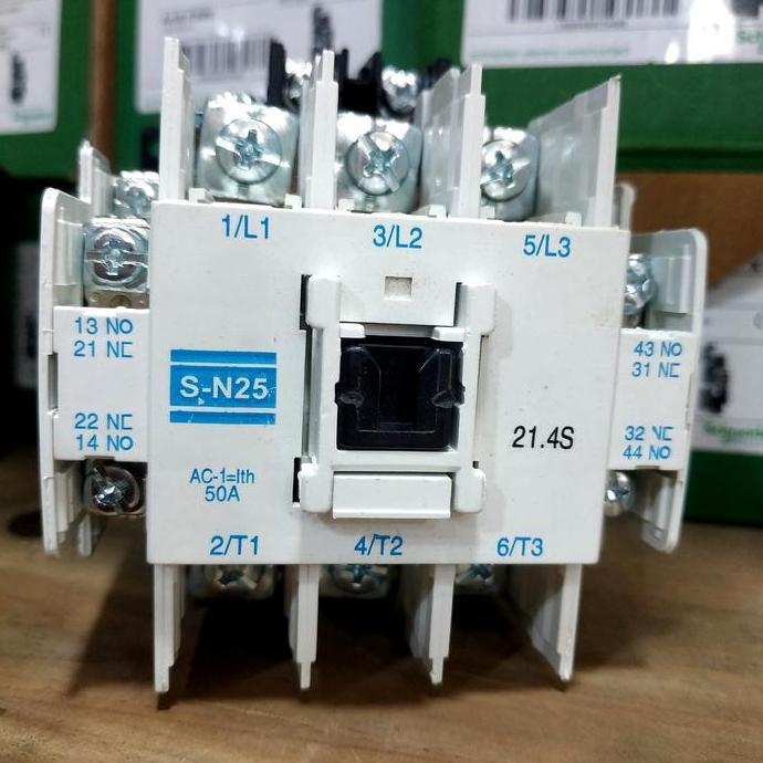 Promo kontaktor Mitsubishi original sn25/25 50a 3phase 220v/kontaktor 50a 220v 3p Diskon