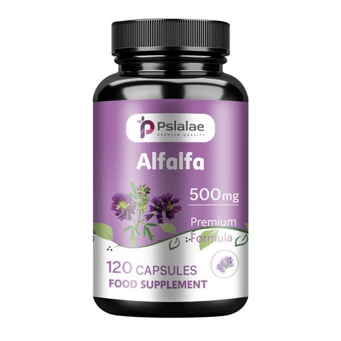 Pslalae-Kapsul Vegetarian Alfalfa-Suplemen Vitamin, Mineral, Dan Klorofil Yang Dibutuhkan-Suplemen A