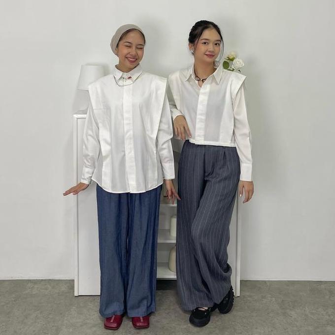 Kanna Shirt Byneeth - Kemeja Basic - Kemeja Toyobo - Kemeja Wanita
