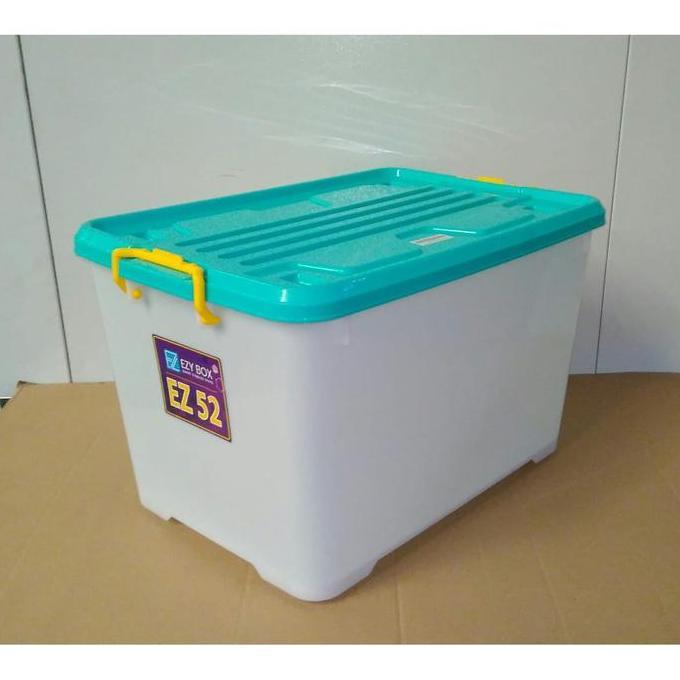 Ezy Box Container Box Plastik 52 Liter Kotak Penyimpanan KONTAINER BOX TEMPAT KOTAK SERBAGUNA