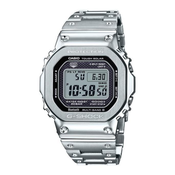 Jam Casio G Shock GMW-B5000D-1 Silver Rantai Gshock GMWB5000 Ori Bm