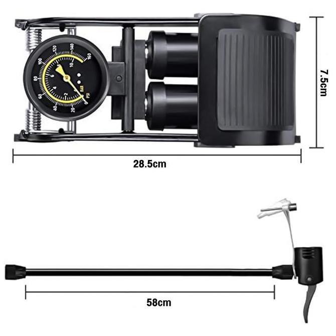 Pompa sepeda, pompa angin pedal, pompa pedal, pompa pedal mini, pompa ban motor, pompa ban mobil man