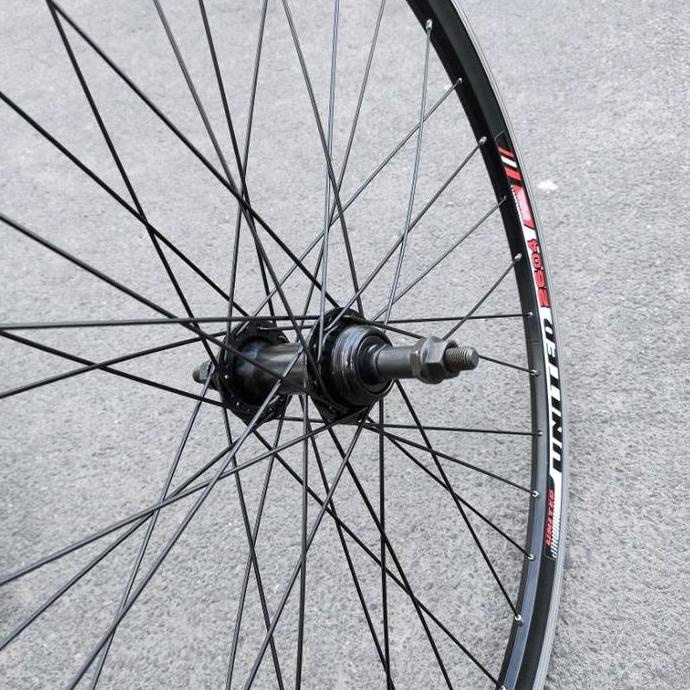 Wheelset Sepeda 26 United Double Wall Roda Jadi Velg Rims Rim Hub Freehub Bos Bosch Jari Jari Lubang