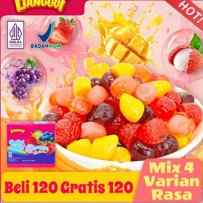 Halallianggui Gula Lembut Isi Berbagai Rasa Buah Dalam Kotak Cocok Untuk Santai Harianpiknik Luar Ru