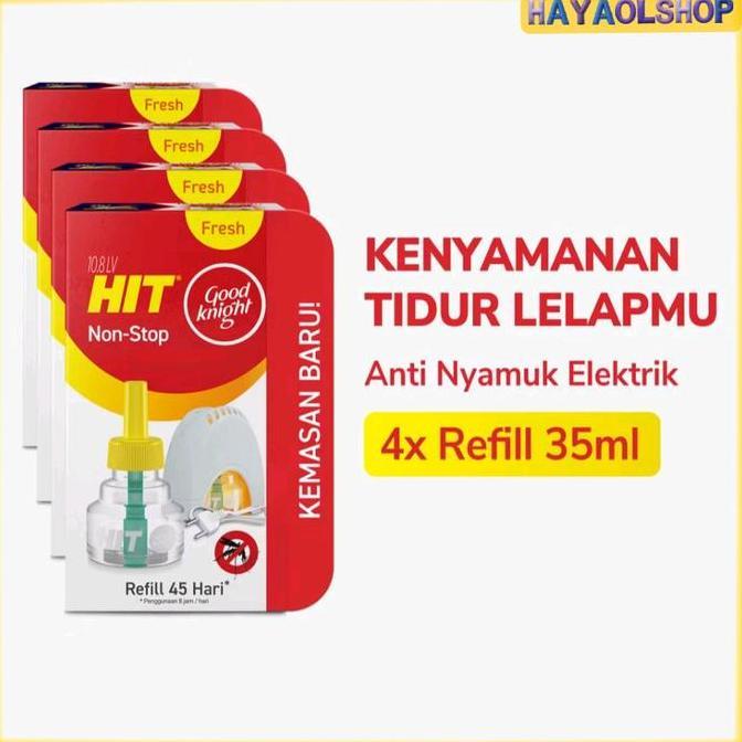 PROMO PAKET 4 Pcs REFILL HIT Elektrik ANTI NYAMUK Cair - Isi Ulang HIT Elektrik SRA
