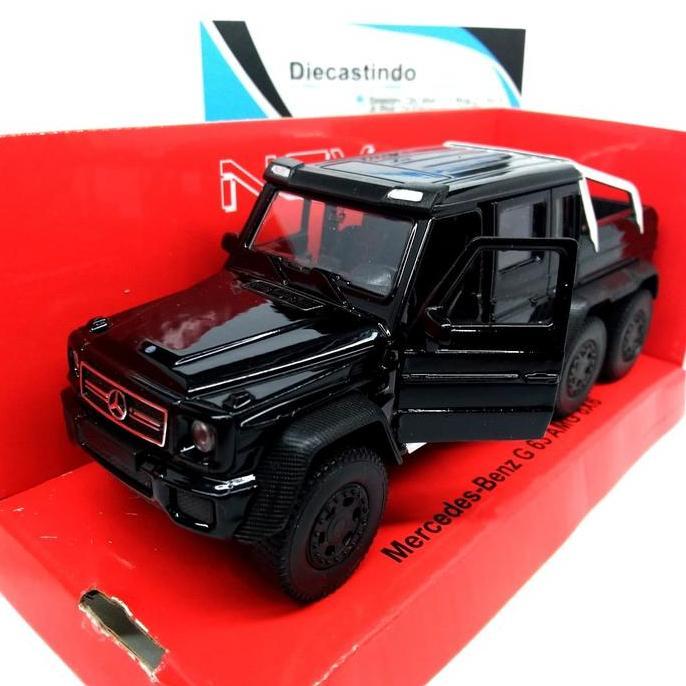 Welly Nex 1:34 Mercedes-Benz G 63 AMG 6X6, Hitam