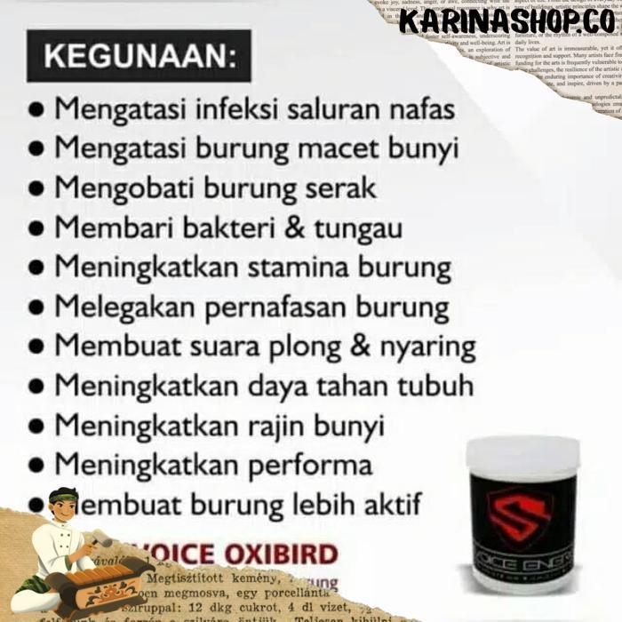 [Jtm] Oxivoice Energy Serbuk Oxi Voice Energi Kemasan Baru / Oxi Voice By Oxibird Drs 0411