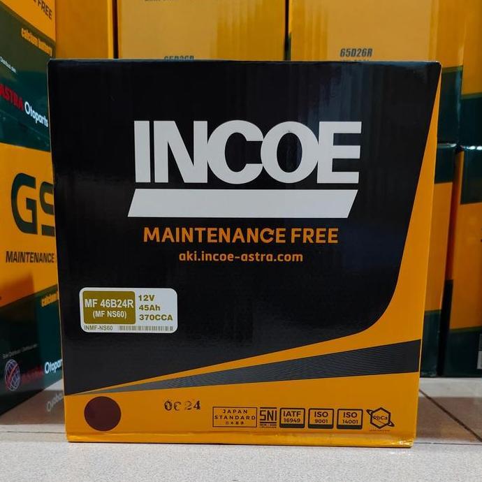 NEW Aki accu mobil Suzuki Splash, Swift, APV NS60 INCOE MF aki kering