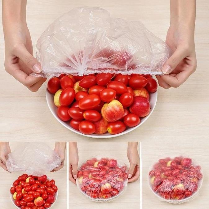 Wrap karet Plastik PENUTUP Pelindung Makanan Buah Food Plastic Wrap