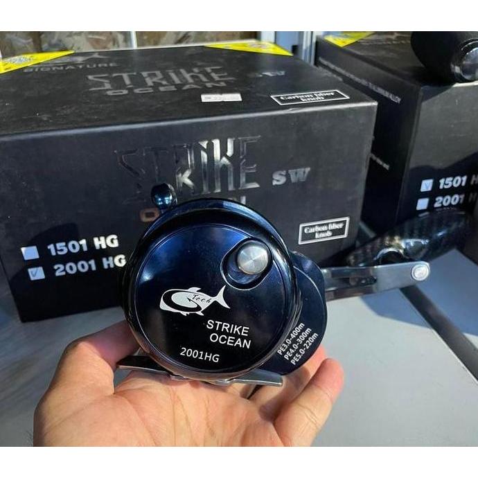 TERMURAH - Reel Gtech Strike Ocean SW 1501HG/2001HG (Handle Kiri)