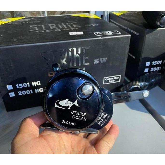 Reel Gtech Strike Ocean SW 1501HG/2001HG (Handle Kiri)
