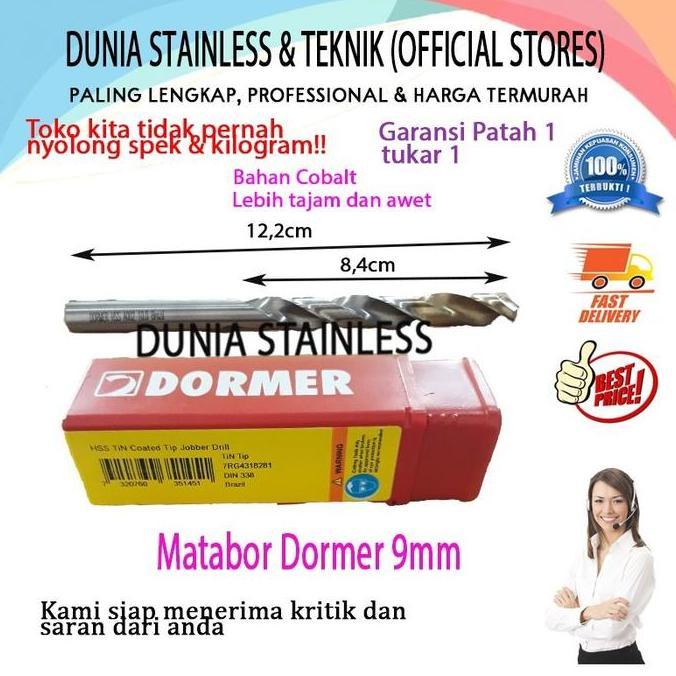Mata Bor Dormer 9mm Cobalt