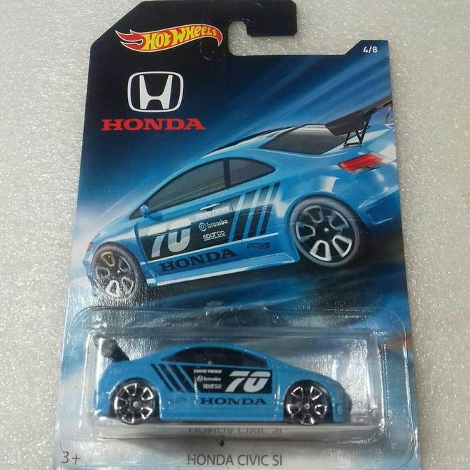 Hot Wheels 2006 Honda Civic SI. Card Honda Series Tahun 2017. Warna Biru.