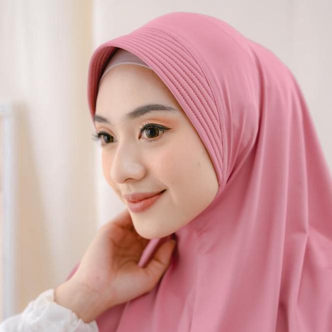 Jilbab Instan Jersey Jilbab Instan Pet Antem Bahan Kaos Model Terbaru