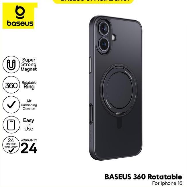 Baseus Skyring Series 360 Magnetic Phone Case With Stand For Ip 16