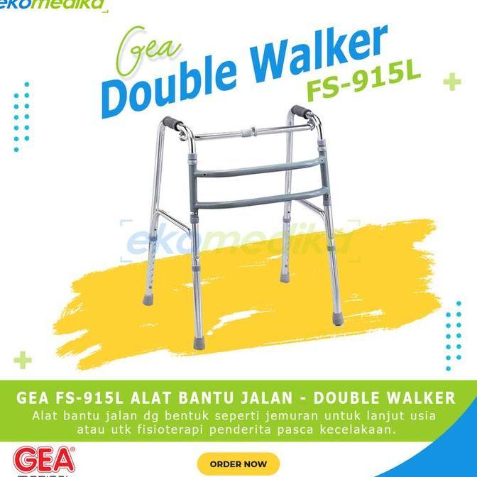 Walker GEA FS 915 L Alat Bantu Jalan Tanpa Roda Double walker FS915L