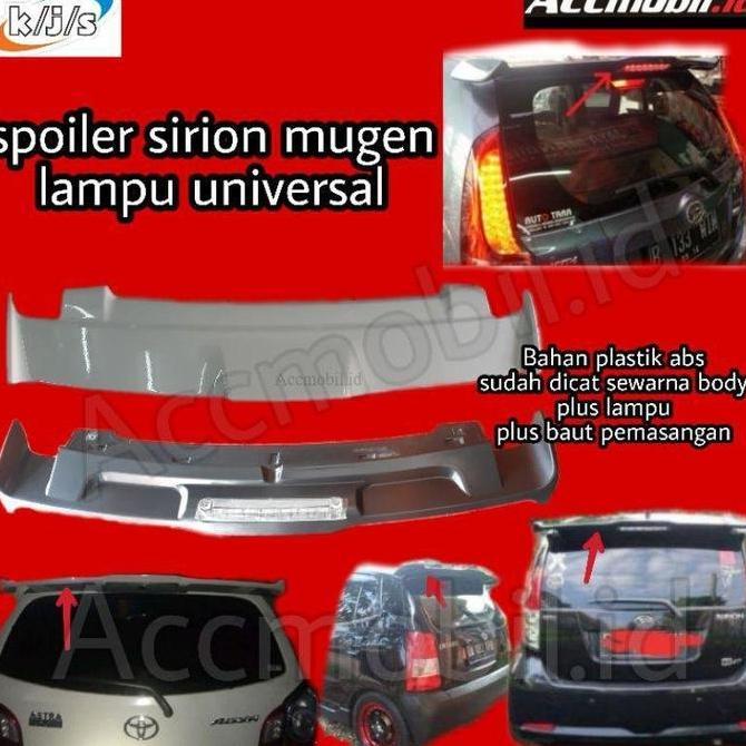 Promo spoiler daihatsu sirion perodua myvi plastik dengan lampu COD
